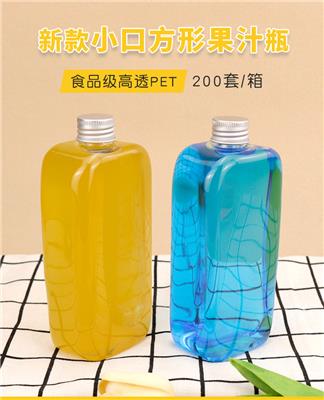 杰伦同款400毫升奶茶瓶PET透明塑料瓶一次性油柑瓶麦吉果汁饮料瓶