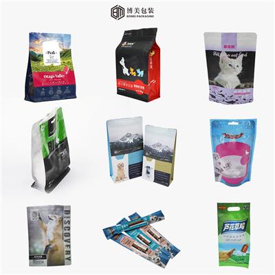 青岛博美包装定制OEM宠物食品包装八边封袋厂家