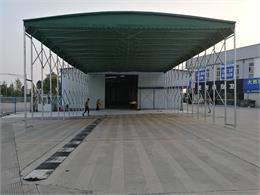 移动式推拉伸缩喷漆房活动雨棚大型户外仓储物流仓库雨棚