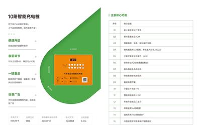 2200W10路电动车充电桩