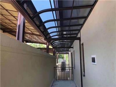 昌平 合金耐力板雨棚 工厂小区停车棚 遮阳蓬 雨搭庭院遮阳蓬