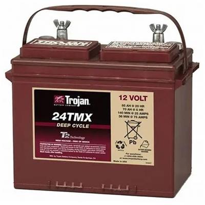 邱建Trojan蓄电池24TMX清洁电车/扫地机12V85AH升降机观光车