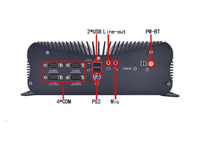 6USB+1VGA+1HDMI+2LAN+6COM+1GPIO+1ANT 工控小主机