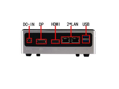 迷你电脑主机 6USB+1Type C+1HDMI+1DP