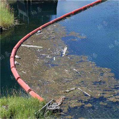 河道水上漂浮类垃圾集中拦截隔离塑料拦渣浮筒