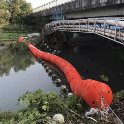 郧阳水库大坝设置拦截垃圾串联型塑料一体式拦污浮筒