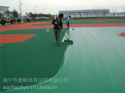 南宁市奥朝体育丙烯酸篮球场施工*