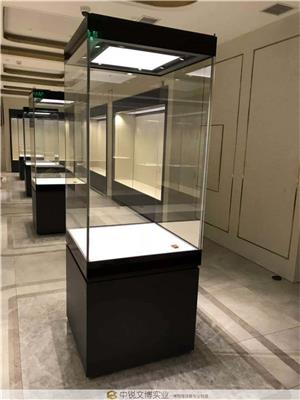 博物馆古董字画独立展示柜制作 中锐展览柜定制厂