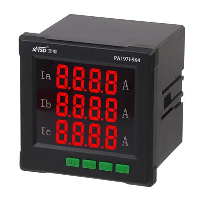 上海沈电三相PA197I-9K4数字数码电流表485通讯电表