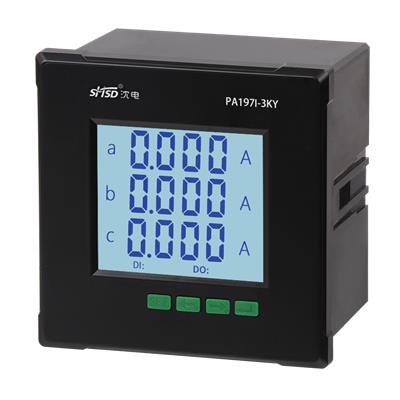 上海沈电三相智能液晶PA197I-3KY电流表485通讯