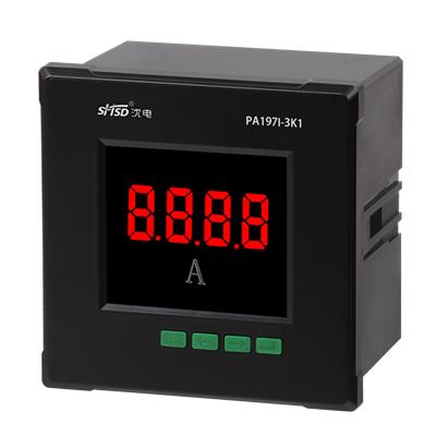 上海沈电单相LED智能数码显示PA197I-3K1电流表485通讯