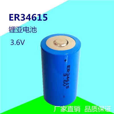 锂亚ER34615锂电池3.6V 智能水表设备仪器 PLC物联网流量计电池