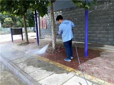 广水市电动三轮高压水枪清洗车 物业小区广告冲洗路面小型环卫车