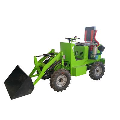 建筑工地养殖场用装载机四驱电动小铲车