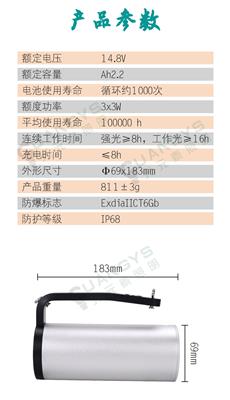 **火GMD5101手提式探照灯 光明**款式手提式防爆LED探照灯