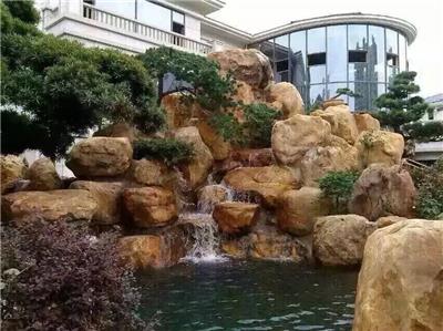 产地直发 大型黄蜡石 平面造型石 **黄水石 大型刻字石 别墅庭院造景 免费设计全国施工