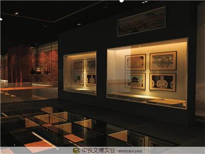 博物馆陈列展示柜订制 中锐专业订做玻璃展柜