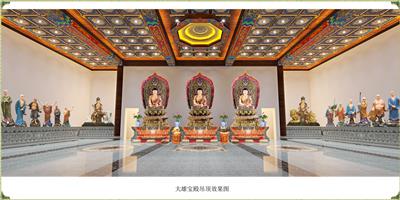 仙缘装饰古建筑寺庙彩绘贴金三维效果案例设计款式图9