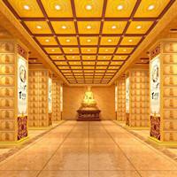 仙缘装饰古建筑寺庙彩绘贴金三维效果案例设计款式图11