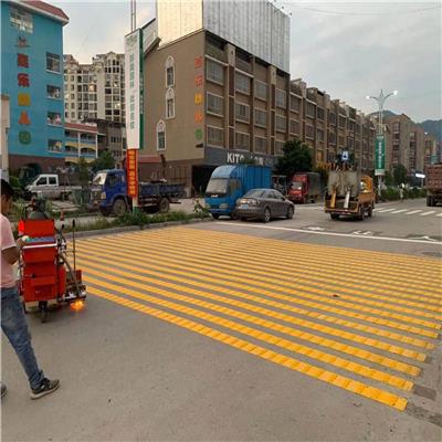 长沙村镇路边车位划线选路安 噪音交通标线图解