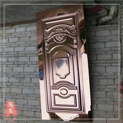 批发镜面钛金四角圆弧不锈钢镜面玫瑰金镜框