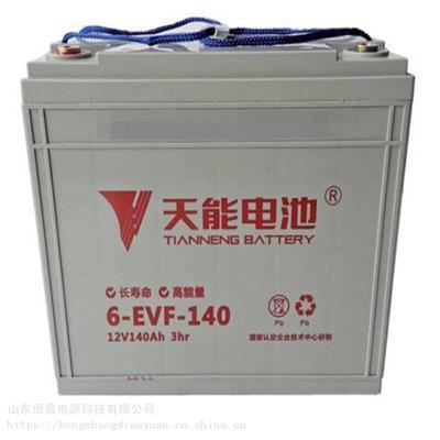 天能蓄电池6-EVF-140铅酸免维护12V140AH电动车动力电瓶