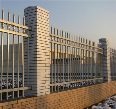方管穿插围栏 农村院墙户外隔离防护栏 ​锌钢围墙护栏 别墅围栏栅栏 厂区学校铁栏杆