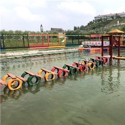 研学基地无动力游乐器材 网红趣桥设施实景案例