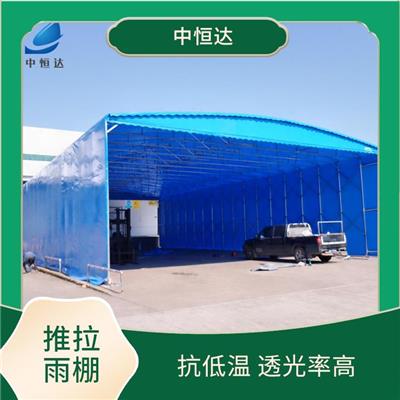 株洲轨道式伸缩雨棚价格 抗低温 透光率高 施工躁音小