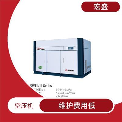 惠州螺杆空压机价格 转子设计合理 轴承负荷小