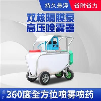 养殖场高压手推杀菌消毒机自动卷管大棚花园杀虫喷雾器电动打药机