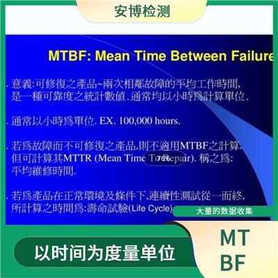 无故障运行时间MTBF是怎么申请的 依赖于大量的数据收集