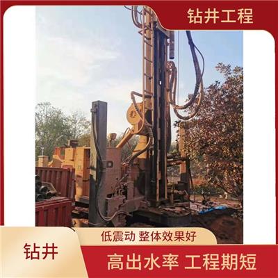 嘉兴检测井 连续施工工作 成井后井管垂直不倾斜