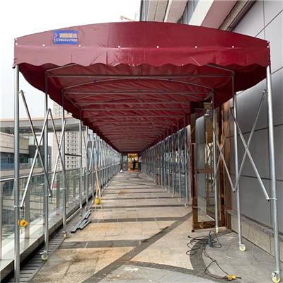 电动推拉蓬 XYFG-01榆林府谷带轨道可移动雨棚 活动停车篷