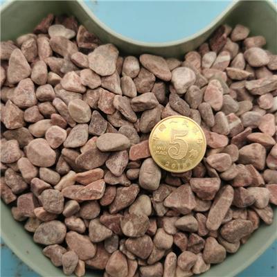 张家口红色米石批发厂家 红色石米报价