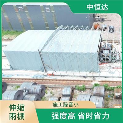随州电动伸缩雨棚厂家 重量轻 美观大方 防高空坠物