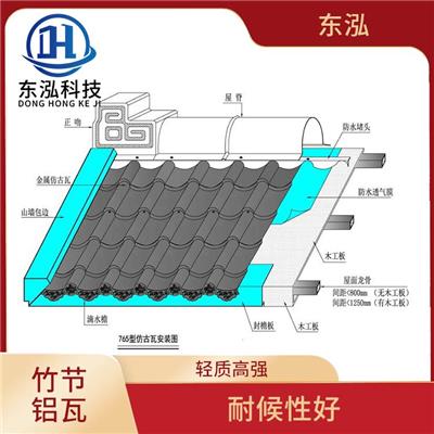 金属仿古瓦联系电话 轻质高强 较强的耐久性