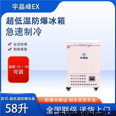 药厂防爆冰箱 南京-45度58升卧式防爆冰箱