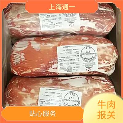 冷冻牛肉进口报关资料 全程跟踪服务 快速节省时间