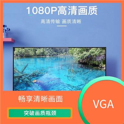 VGA 成本较低 高色彩还原度