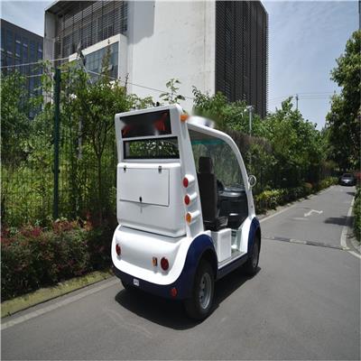 四川5座敞开式电动物业保安车 便于日常检查 增加安全性