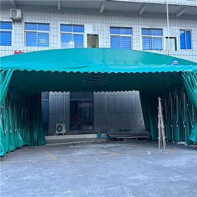 榆林府谷移动遮阳棚 XYFG-01 钢结构活动折叠收缩雨棚