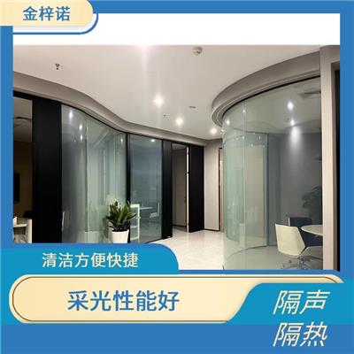 全景办公玻璃隔断 耐老化 抗冲击性能佳