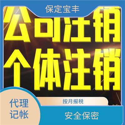 保定代理记账报税 一站式办理 多维度解决问题