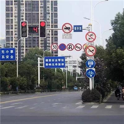 成都单立柱灯杆厂家/单臂监控杆