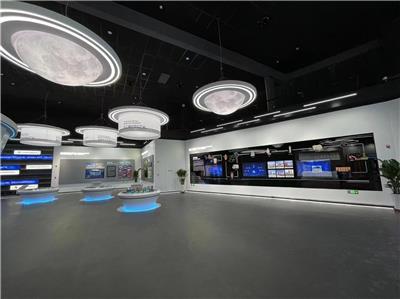 亚克力大型发光月球吊饰科技馆展示装置