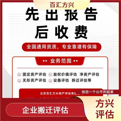 青岛房地产征收评估机构_北京百汇方兴资产评估有限公司