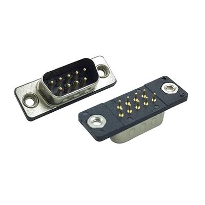 **薄DP9公头 实芯车针D-SUB 9针通讯连接器接插件 RS232/485串口插头