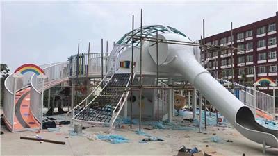 奥强体育 小区景区动力组合儿童滑道游乐设施 户外非标不锈钢滑梯