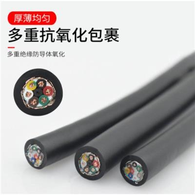 防油耐寒屏蔽拖链电缆TRVVP高柔性耐折2/3/4芯0.3/0.5/0.75平方